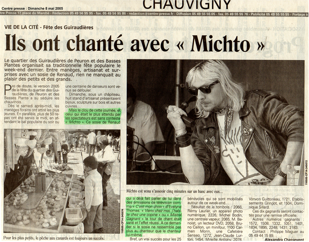Ils ont chanté avec "Mich'To"